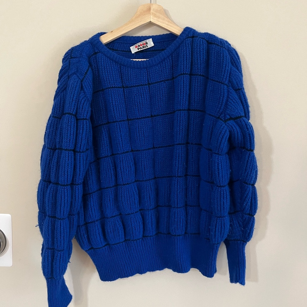 RODIER Blue Chunky Knit Sweater